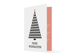 Weihnachtskarte für Firmen Origami