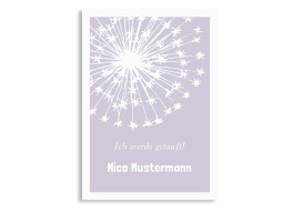Einladungskarten zur Taufe Nizza/Nico