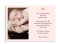 Geburtskarte (Postkarte A6), Motiv: Estelle/Etienne, Rückseite, Farbversion: brombeer/apricot