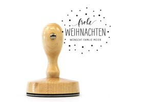Weihnachts-Stempel "Sternenzauber" (Holzstempel)