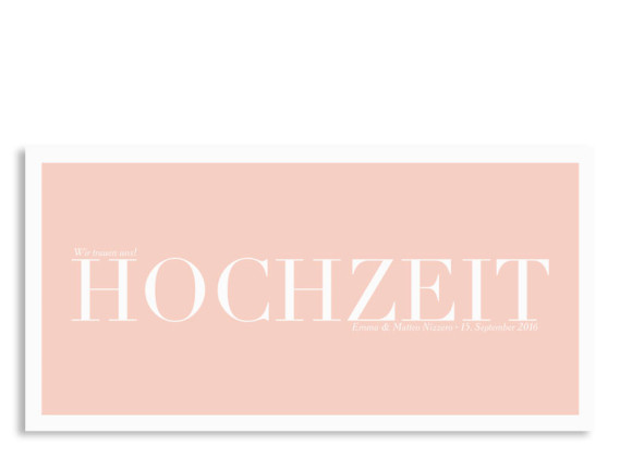 Hochzeitseinladung Nizza (Postkarte)