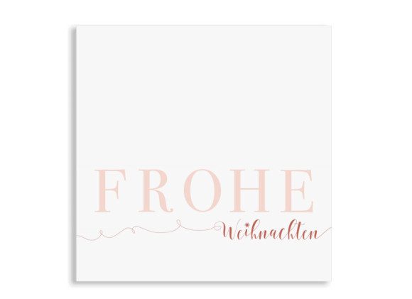 Firmen-Weihnachtskarte Bigletter (Postkarte, quad.)