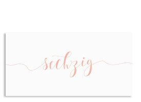 Calligraphy zum 60. Apricot