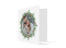 Weihnachtskarte quadratische Klappkarte (300 x 150 mm), Motiv: Wintereinzug 150, Farbvariante: beerenrot