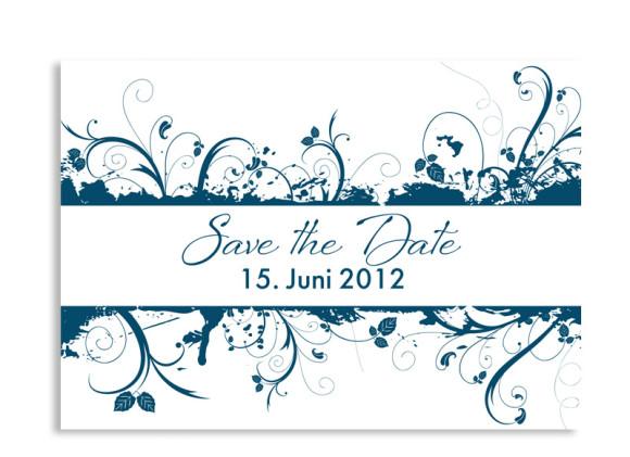 Save-The-Date-Hochzeitskarte Miami (Postkarte A6)