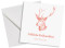 Firmen-Weihnachtskarte Pure Deer (Postkarten, quad.) mit Umschlag, Farbvariante: apricot